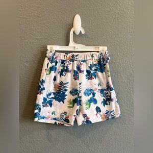 Girls White Size 5/6 Floral Shorts Bottoms